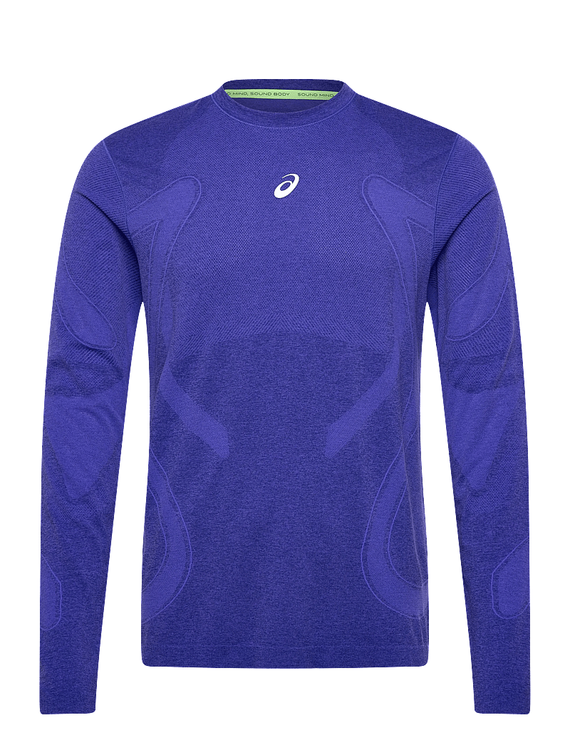 Asics - ROAD SEAMLESS LS TOP - longsleeved tops - cobalt burst/eggplant - 0