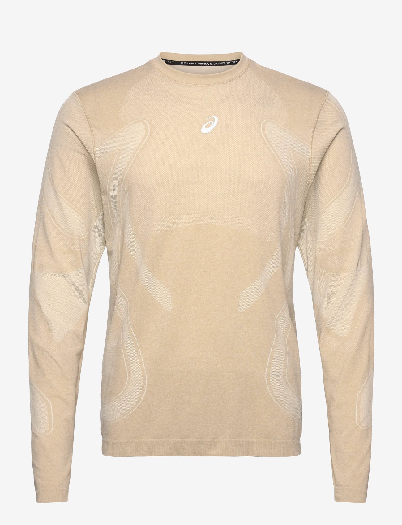 Asics - ROAD SEAMLESS LS TOP - långärmade tröjor - cream - 0