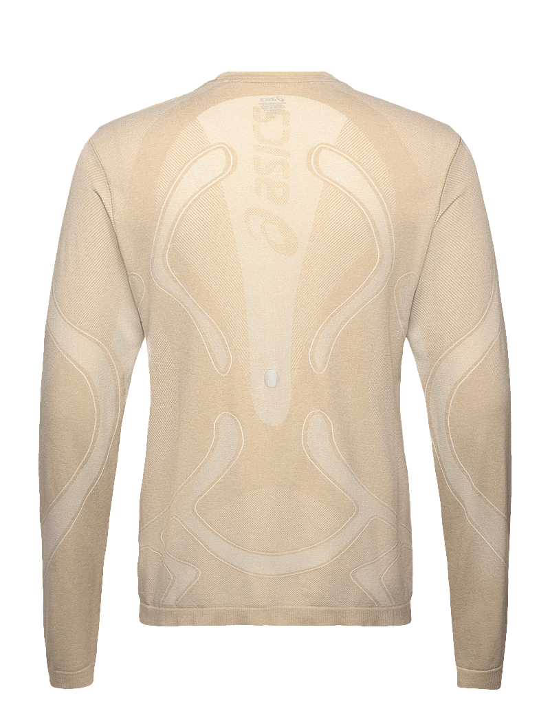 Asics - ROAD SEAMLESS LS TOP - långärmade tröjor - cream - 1