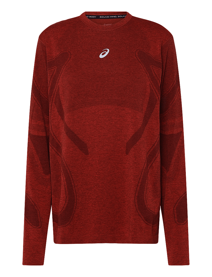 Asics - ROAD SEAMLESS LS TOP - pikkade varrukatega alussärgid - singed red - 0