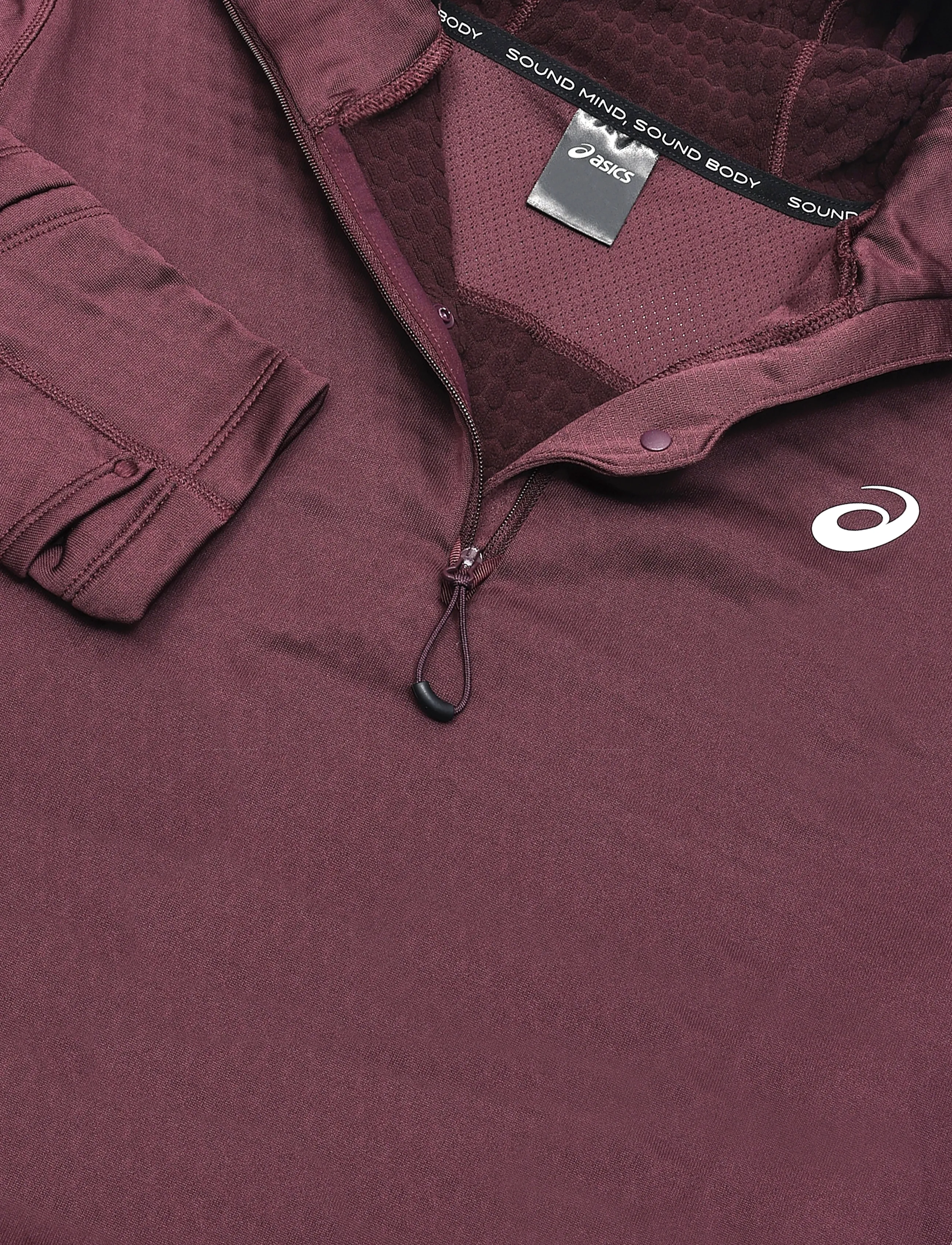 Asics - ROAD WINTER LS HOODIE - kapuzenpullover - dark currant - 2