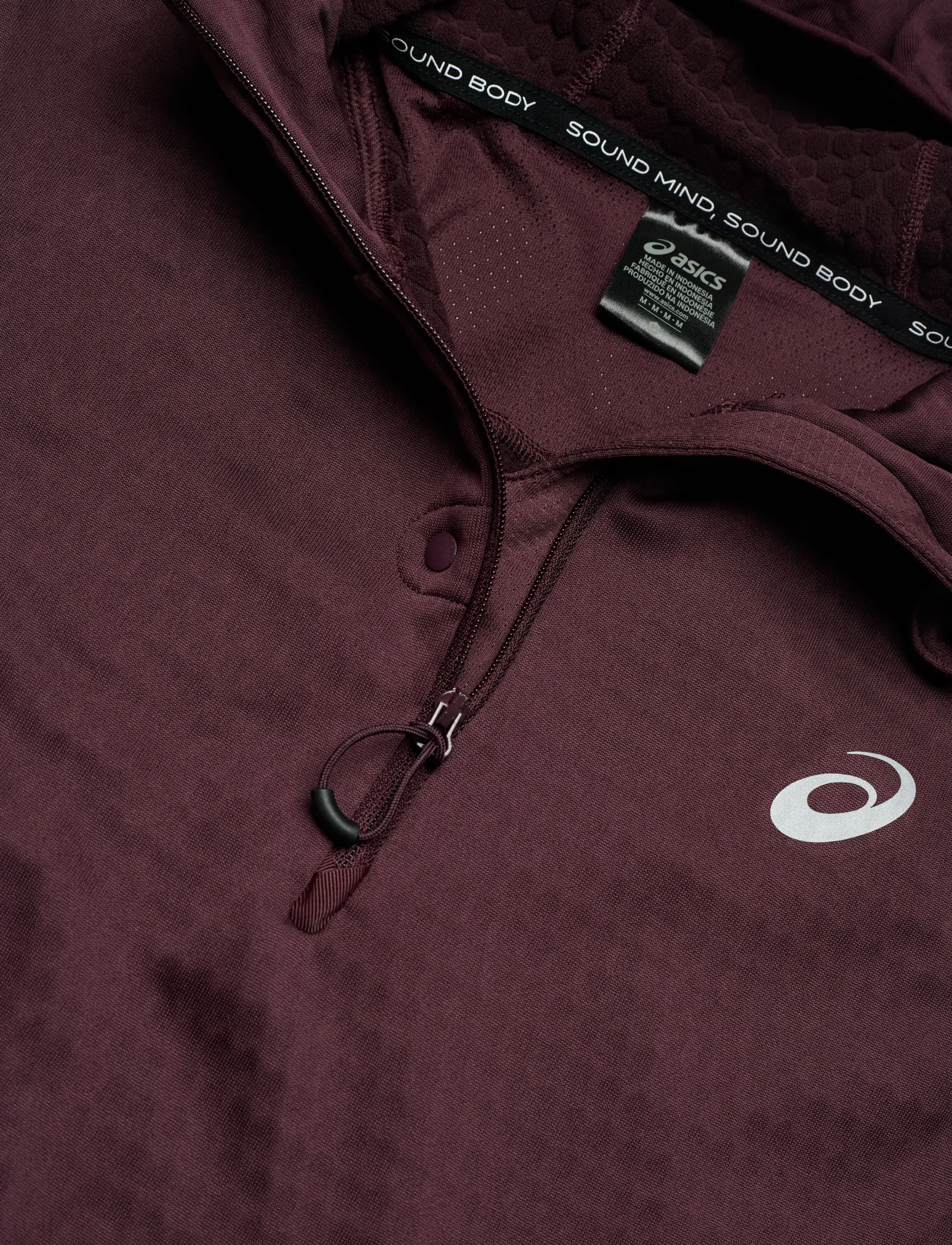 Asics - ROAD WINTER LS HOODIE - hættetrøjer - dark currant - 2