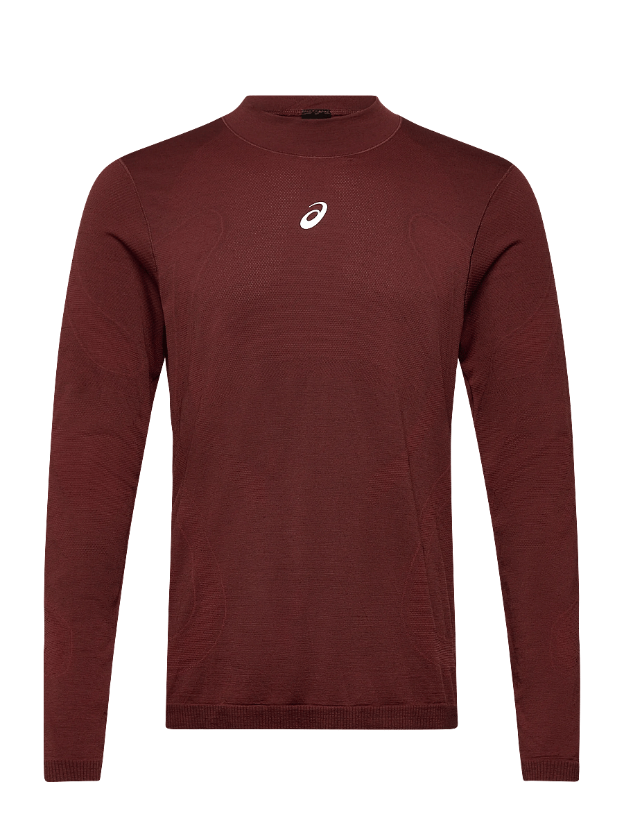 Asics - ROAD WINTER SEAMLESS LS TOP - dark red planet - 0