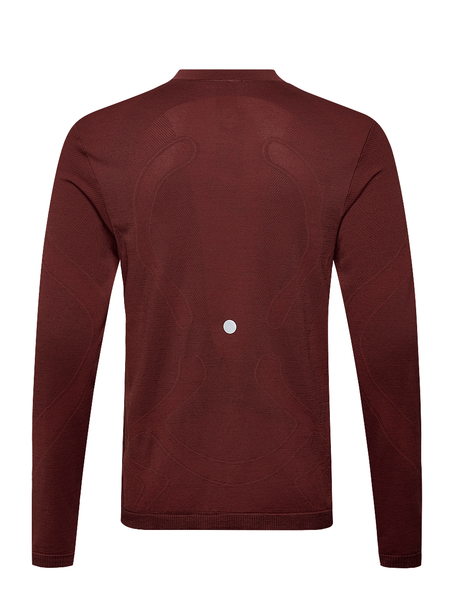 Asics - ROAD WINTER SEAMLESS LS TOP - dark red planet - 1