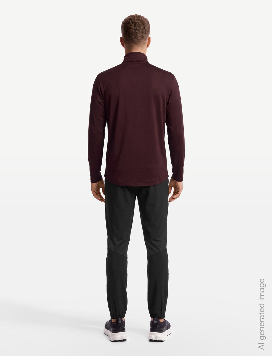 Asics - CORE LS 1/2 ZIP WINTER TOP - fleece & midlayer - dark currant - 4