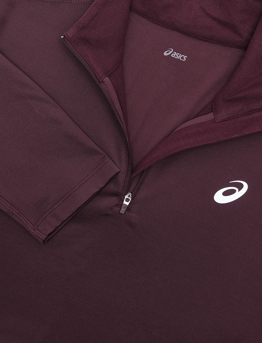 Asics - CORE LS 1/2 ZIP WINTER TOP - kampsunid ja vahekihid - dark currant - 2