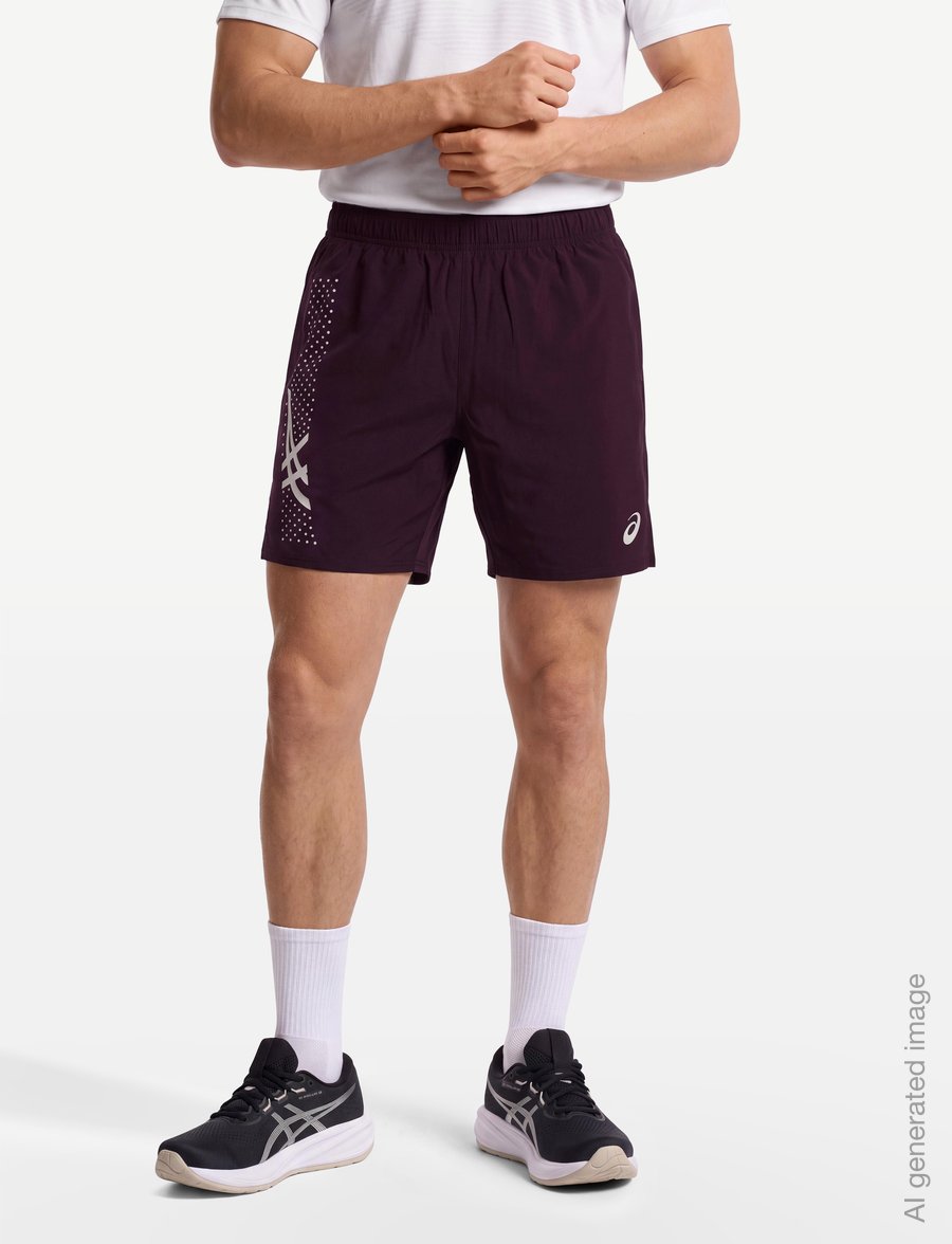 Asics - ICON 7IN SHORT - laufshorts - dark aubergine - 3