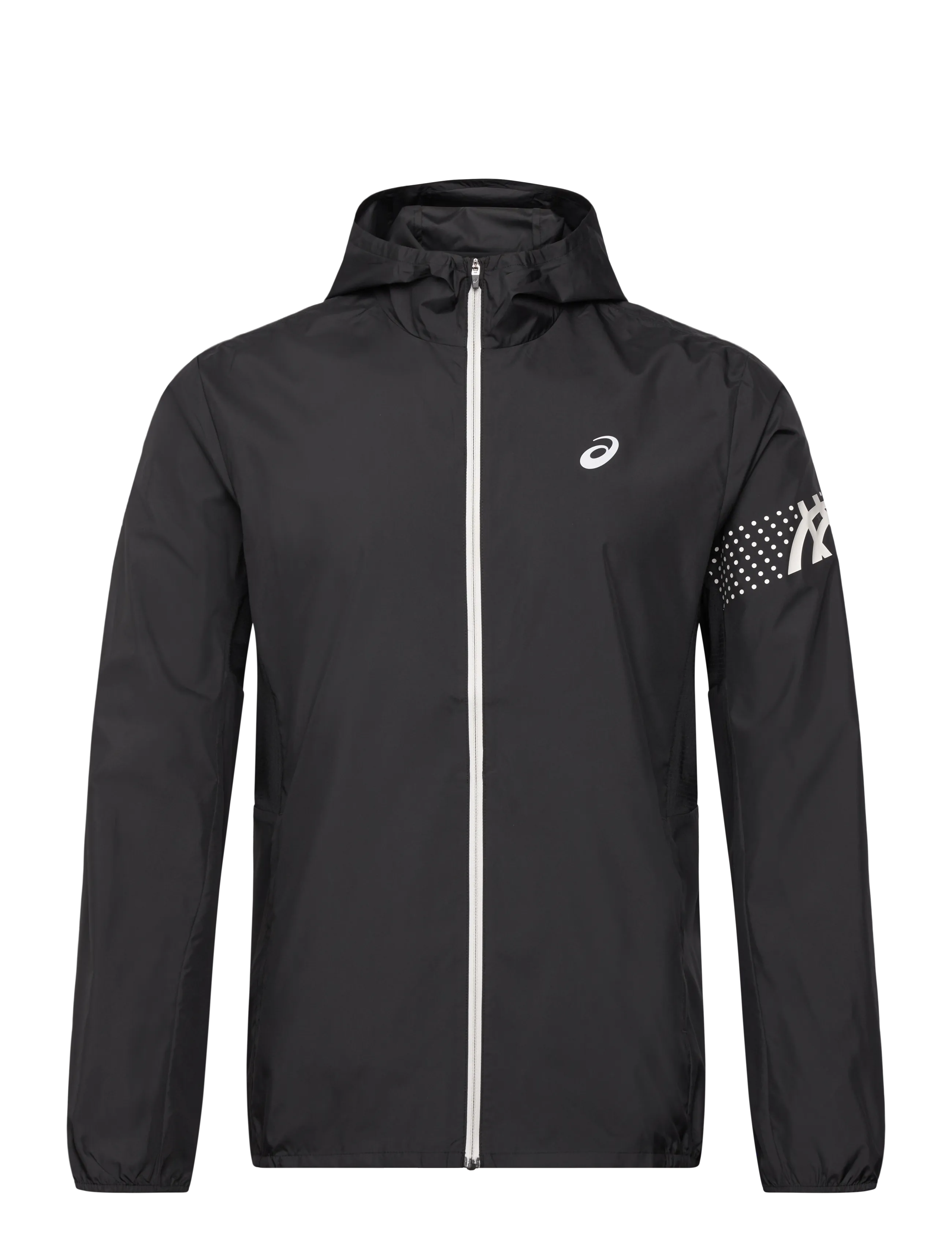 Asics ICON JACKET - Clothing - PERFORMANCE BLACK/CREAM / black