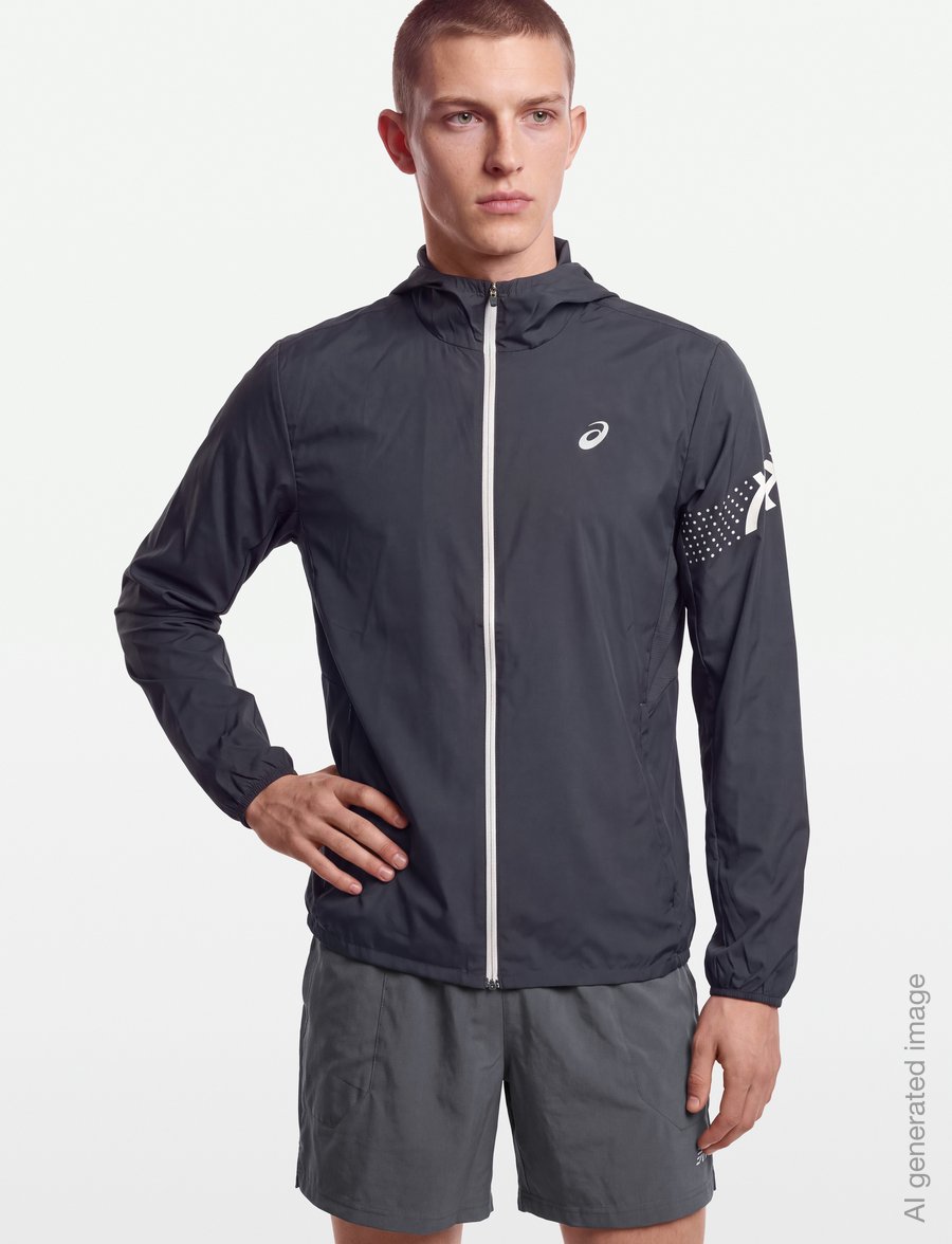 Asics - ICON JACKET - sportjacken - carrier grey - 3