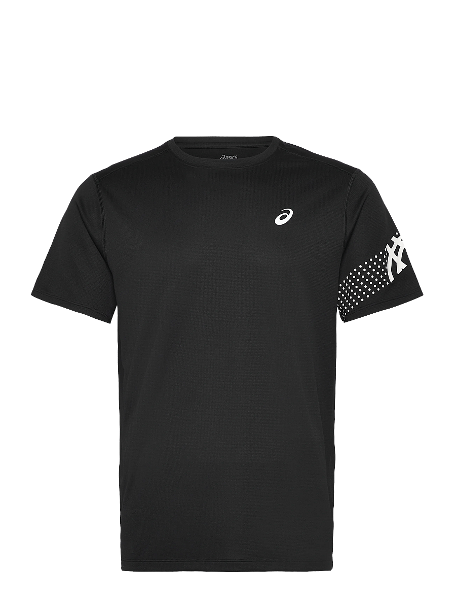 Asics - ICON SS TOP - t-shirts - performance black/cream - 0