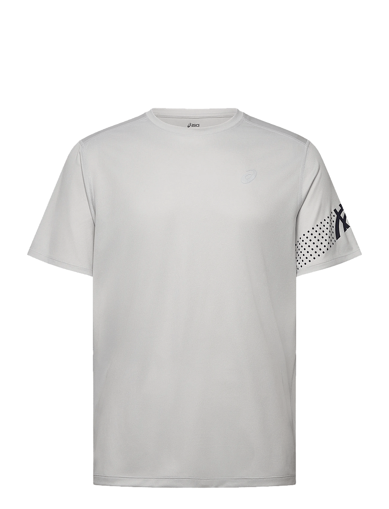 Asics - ICON SS TOP - t-shirts - cloud grey/midnight - 0