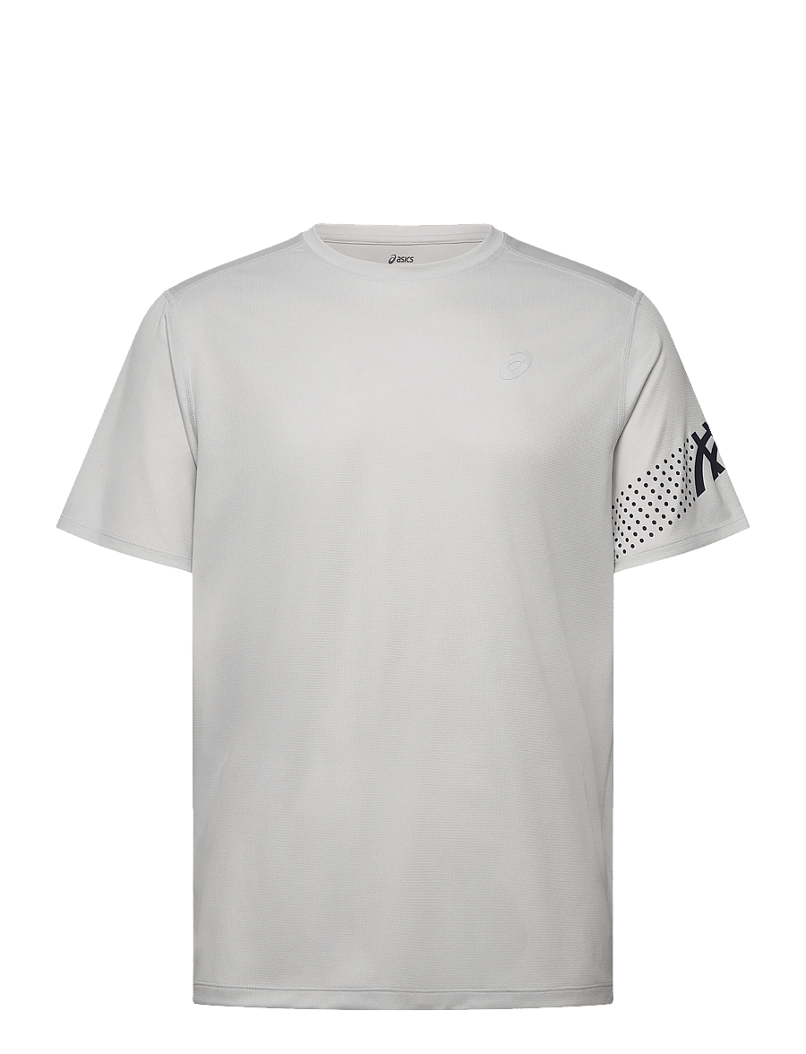 Asics - ICON SS TOP - t-shirts - cloud grey/midnight - 0