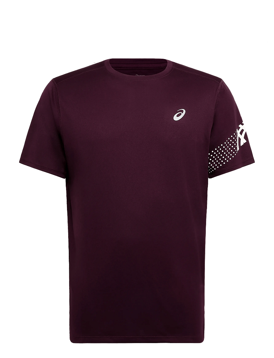 Asics - ICON SS TOP - t-shirts - dark aubergine - 0