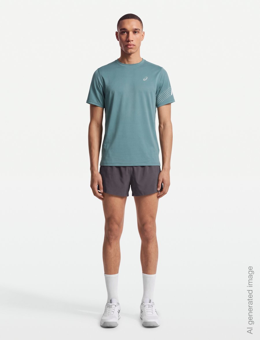 Asics - ICON SS TOP - t-shirts - foggy teal - 0