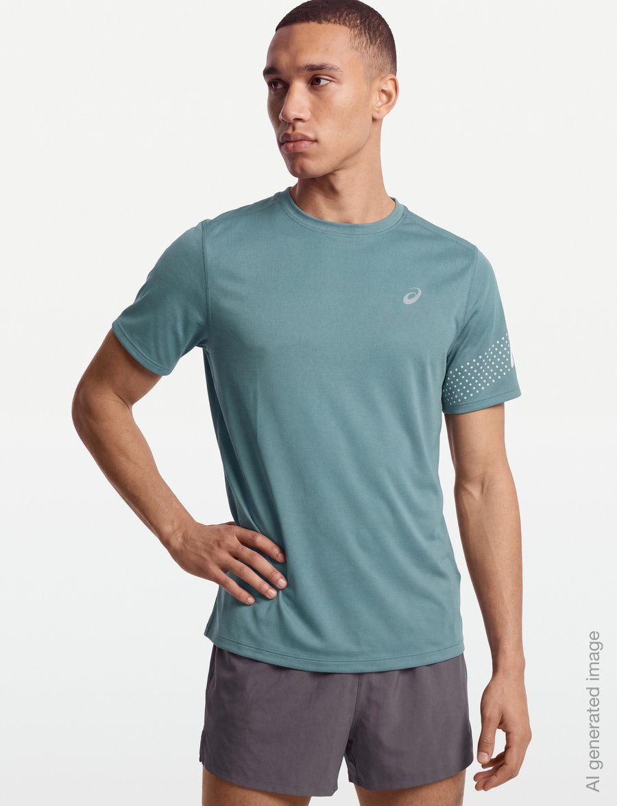 Asics - ICON SS TOP - t-shirts - foggy teal - 3