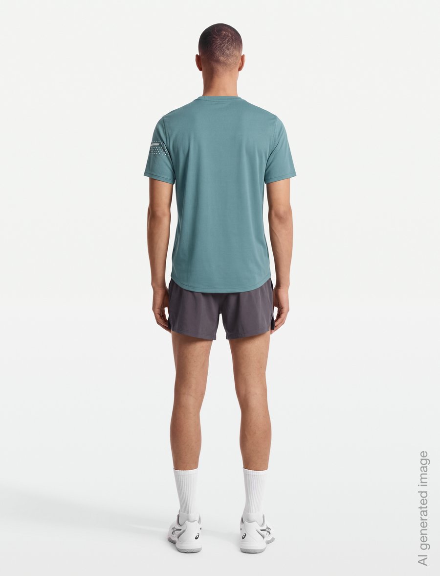 Asics - ICON SS TOP - t-shirts - foggy teal - 4