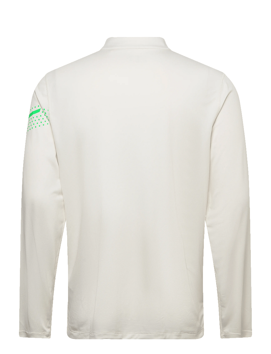 Asics - ICON LS 1/2 ZIP TOP - fleeces & midlayers - cream/vital green - 1