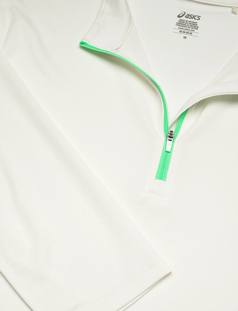 Asics - ICON LS 1/2 ZIP TOP - fleece og mellemlag - cream/vital green - 2