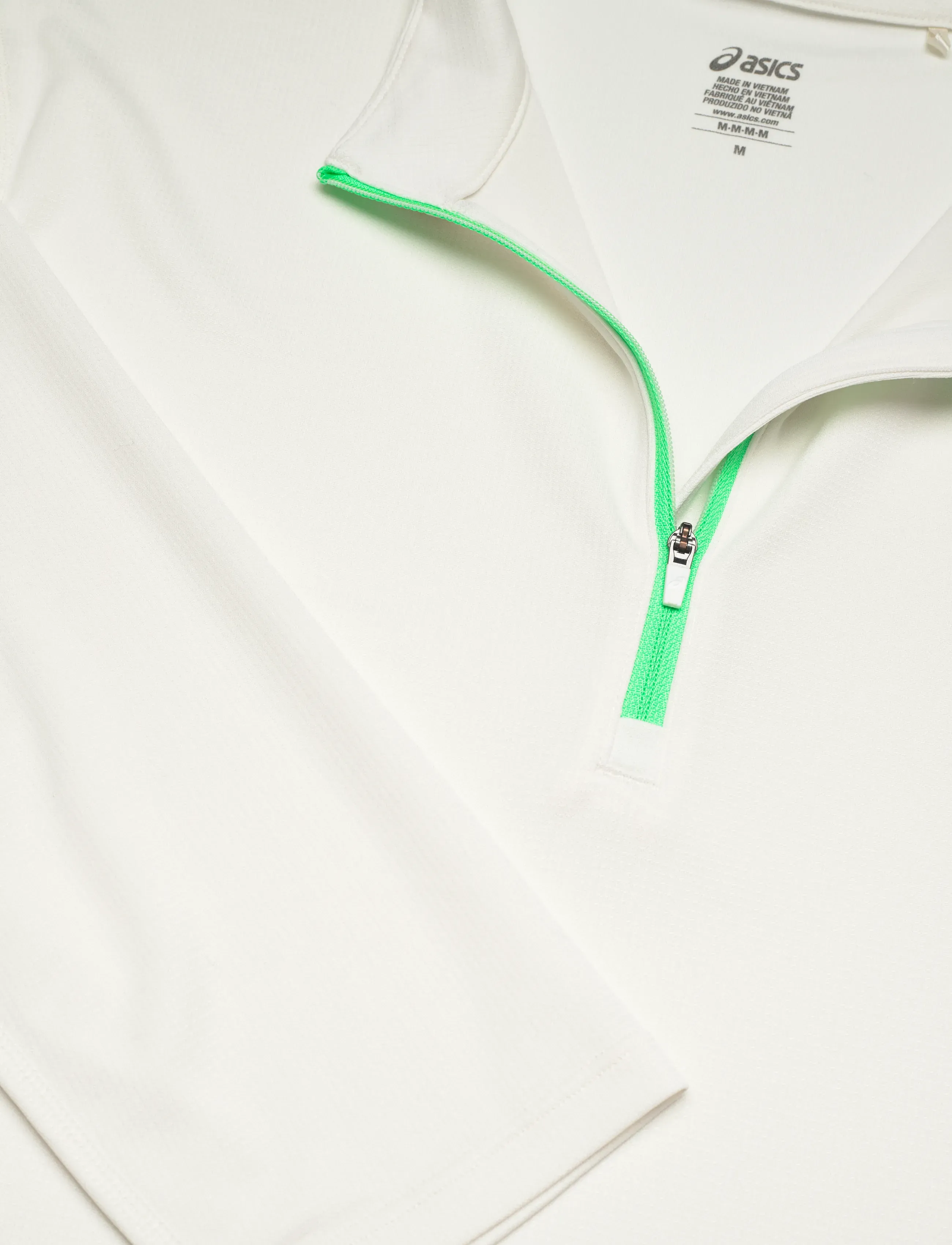 Asics - ICON LS 1/2 ZIP TOP - fleeces & midlayers - cream/vital green - 2