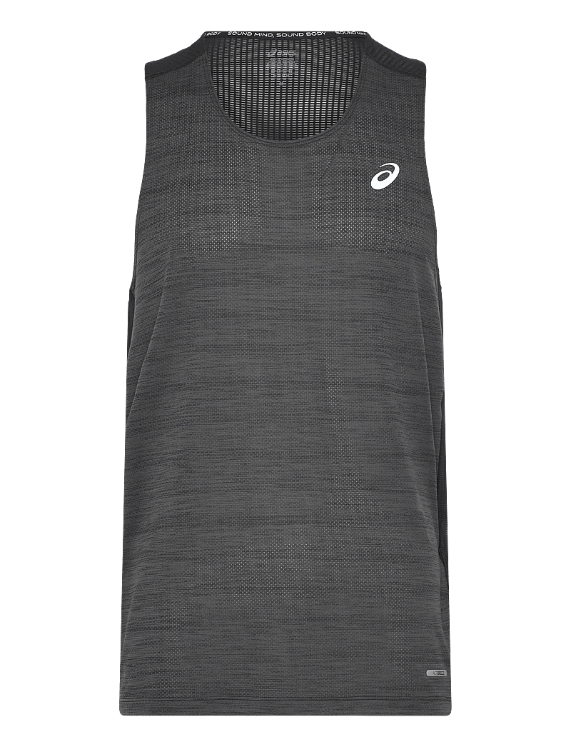 Asics - ROAD SINGLET - Õlapaeltega pluusid - performance black - 0