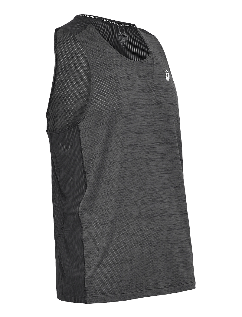 Asics - ROAD SINGLET - Õlapaeltega pluusid - performance black - 2