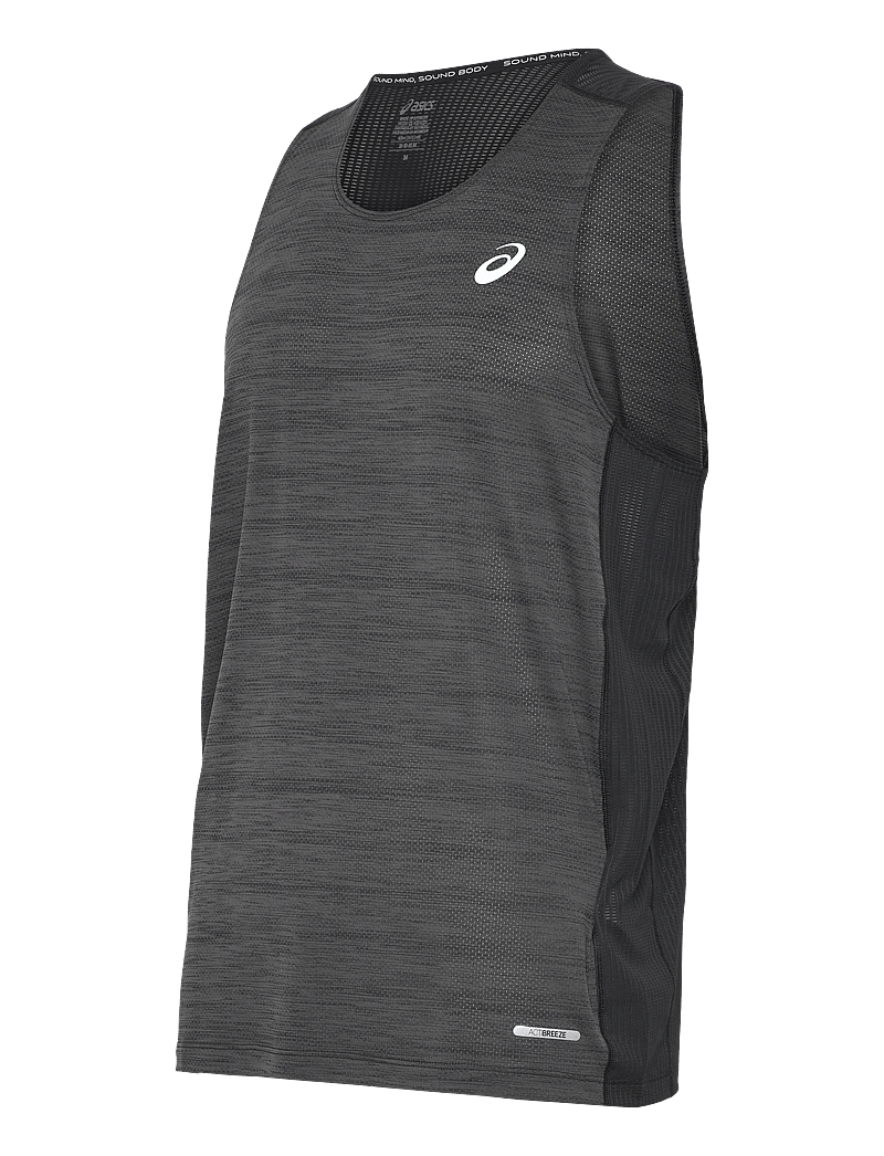 Asics - ROAD SINGLET - Õlapaeltega pluusid - performance black - 3