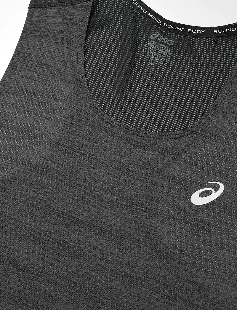 Asics - ROAD SINGLET - Õlapaeltega pluusid - performance black - 4