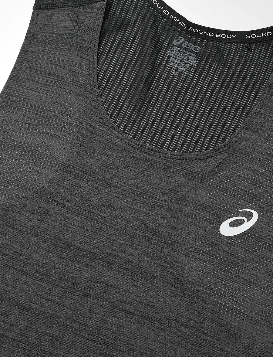 Asics - ROAD SINGLET - topi bez piedurknēm - performance black - 4