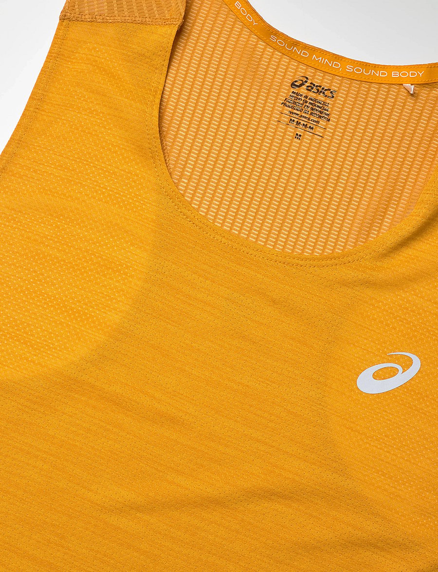 Asics - ROAD SINGLET - tank tops - yamabuki - 2