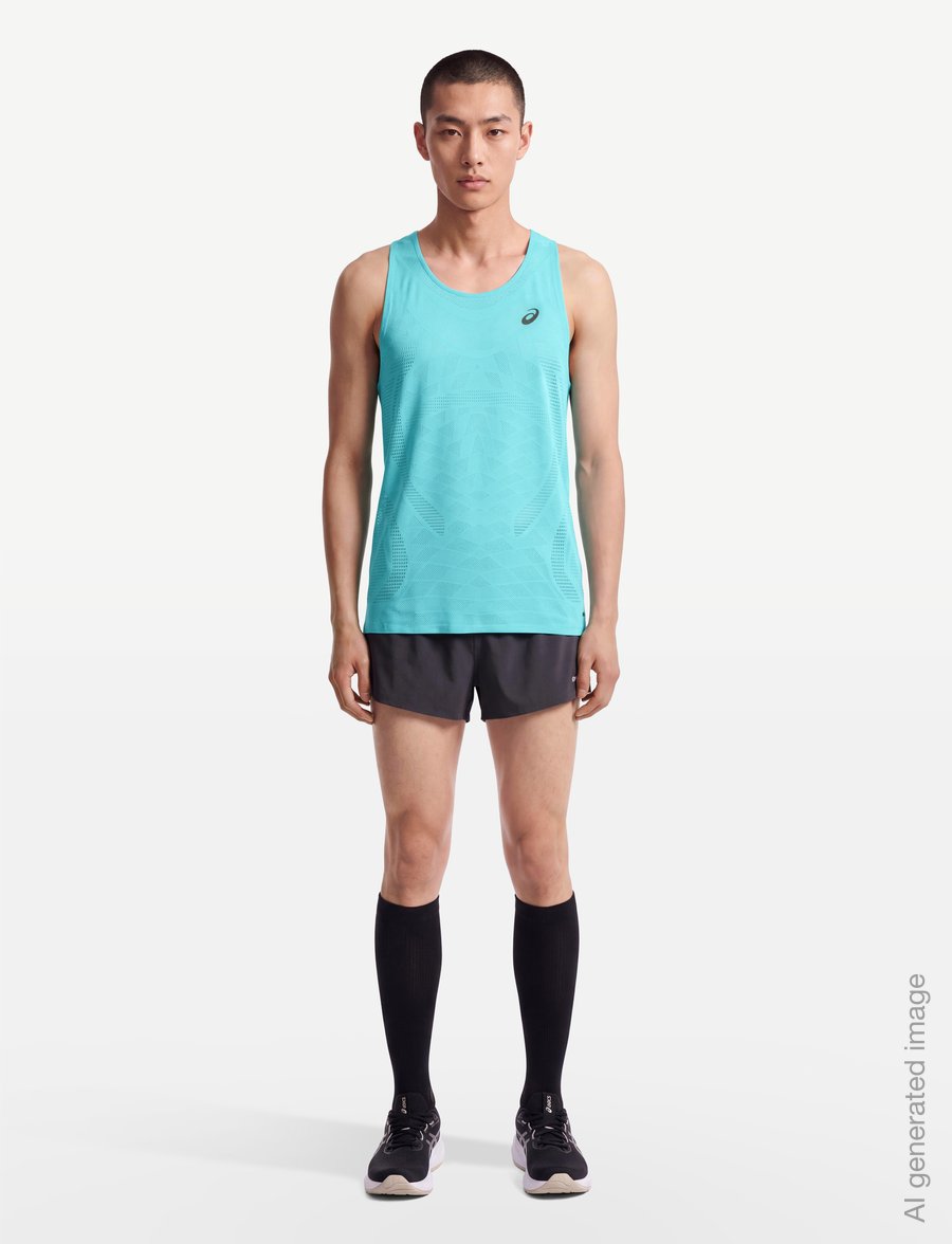 Asics - METARUN SINGLET - tank tops - energy aqua - 0