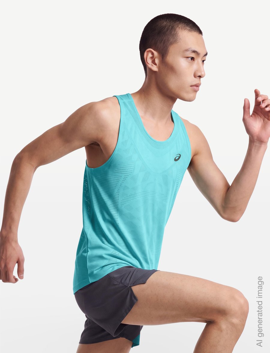 Asics - METARUN SINGLET - tank tops - energy aqua - 3