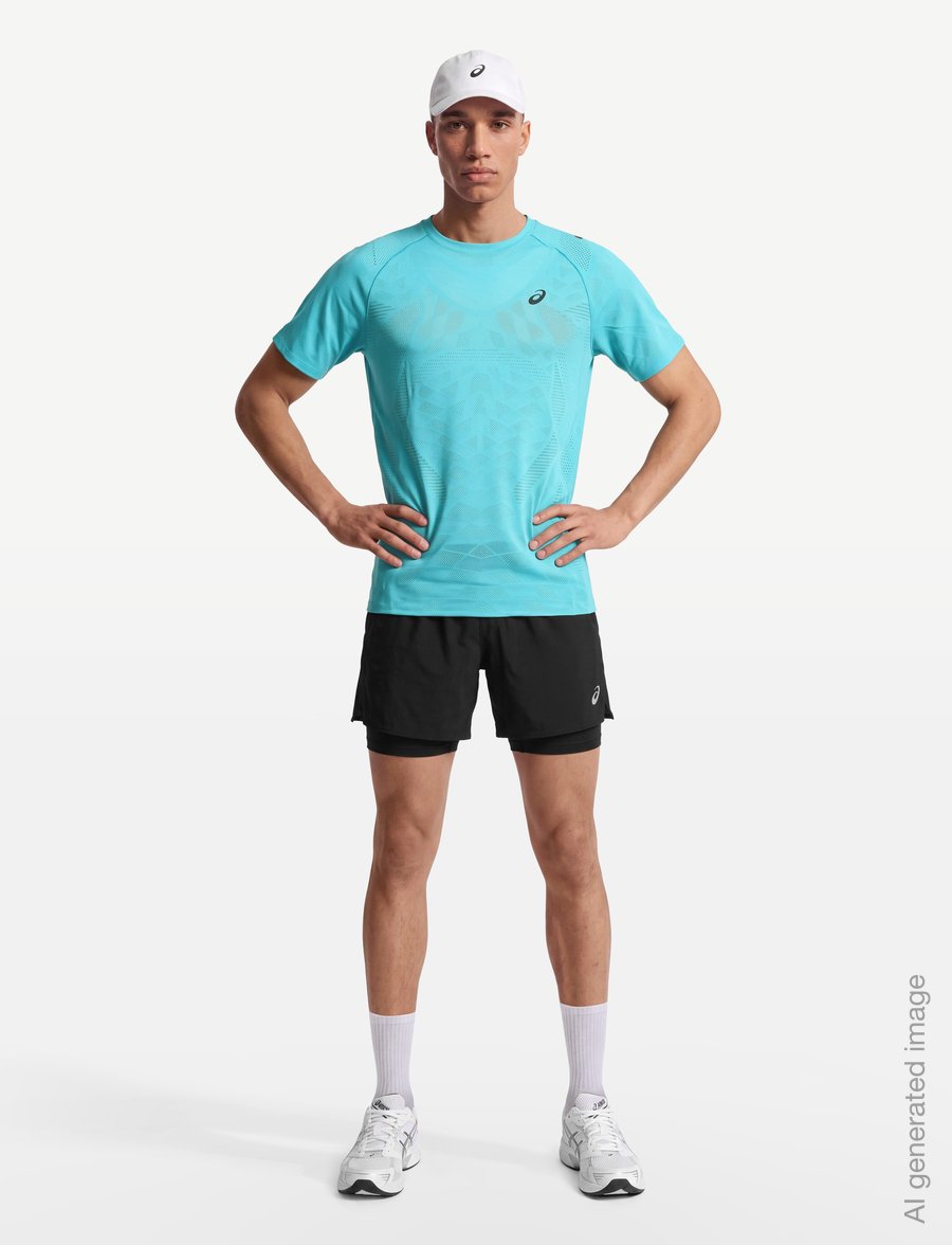 Asics - METARUN SS TOP - t-shirts - energy aqua - 0