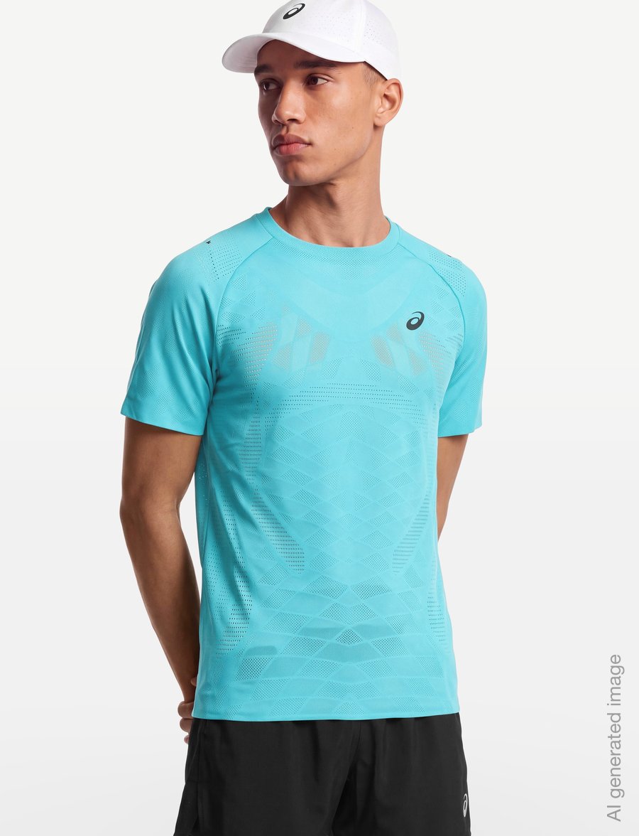 Asics - METARUN SS TOP - t-shirts - energy aqua - 3