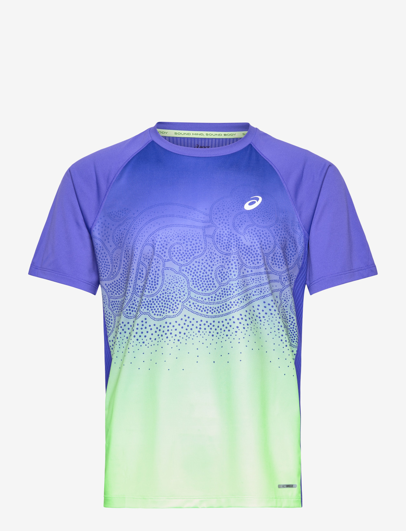 Asics - ROAD FADE SS TOP - t-shirts - cobalt burst/illuminate green - 0