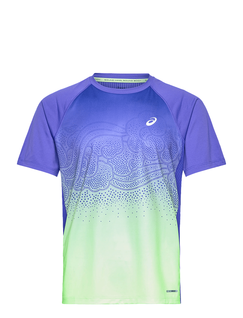 Asics - ROAD FADE SS TOP - t-shirts - cobalt burst/illuminate green - 0