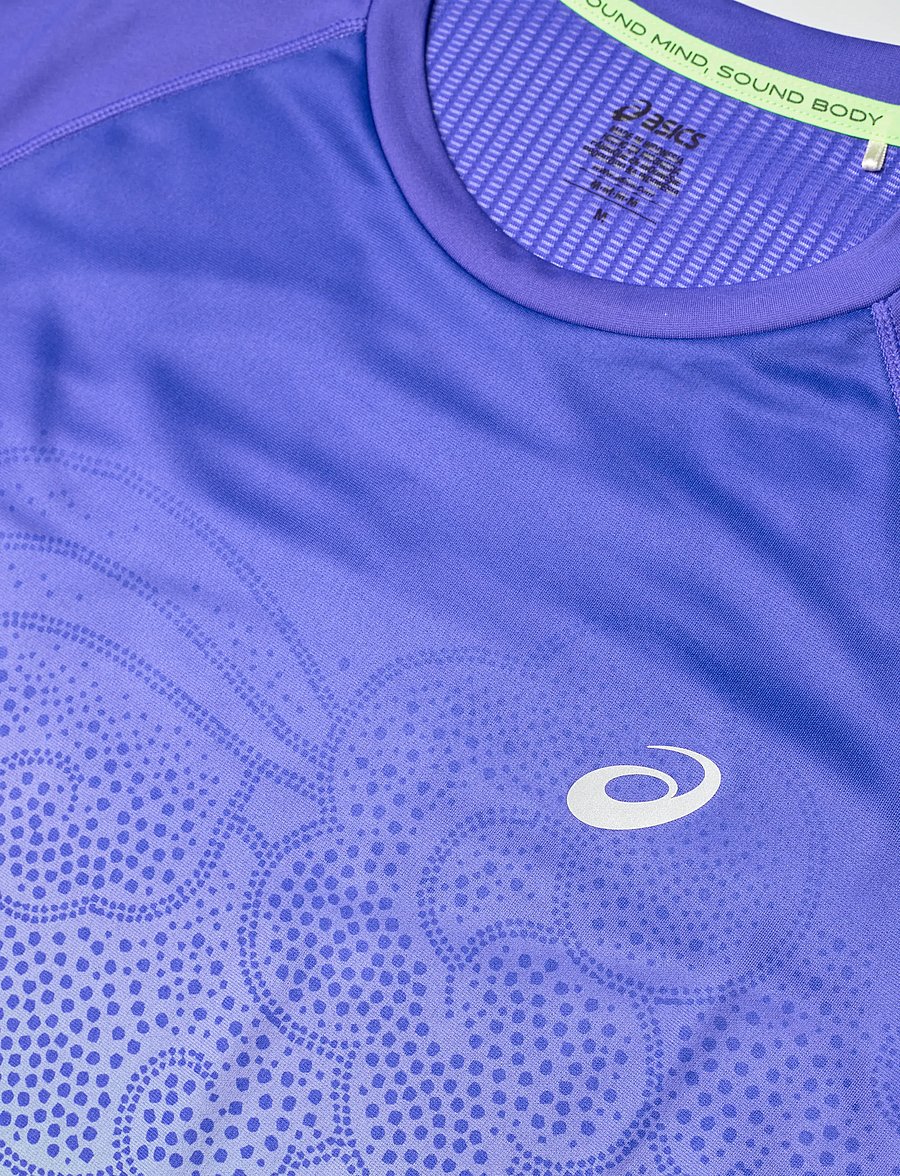 Asics - ROAD FADE SS TOP - t-shirts - cobalt burst/illuminate green - 2