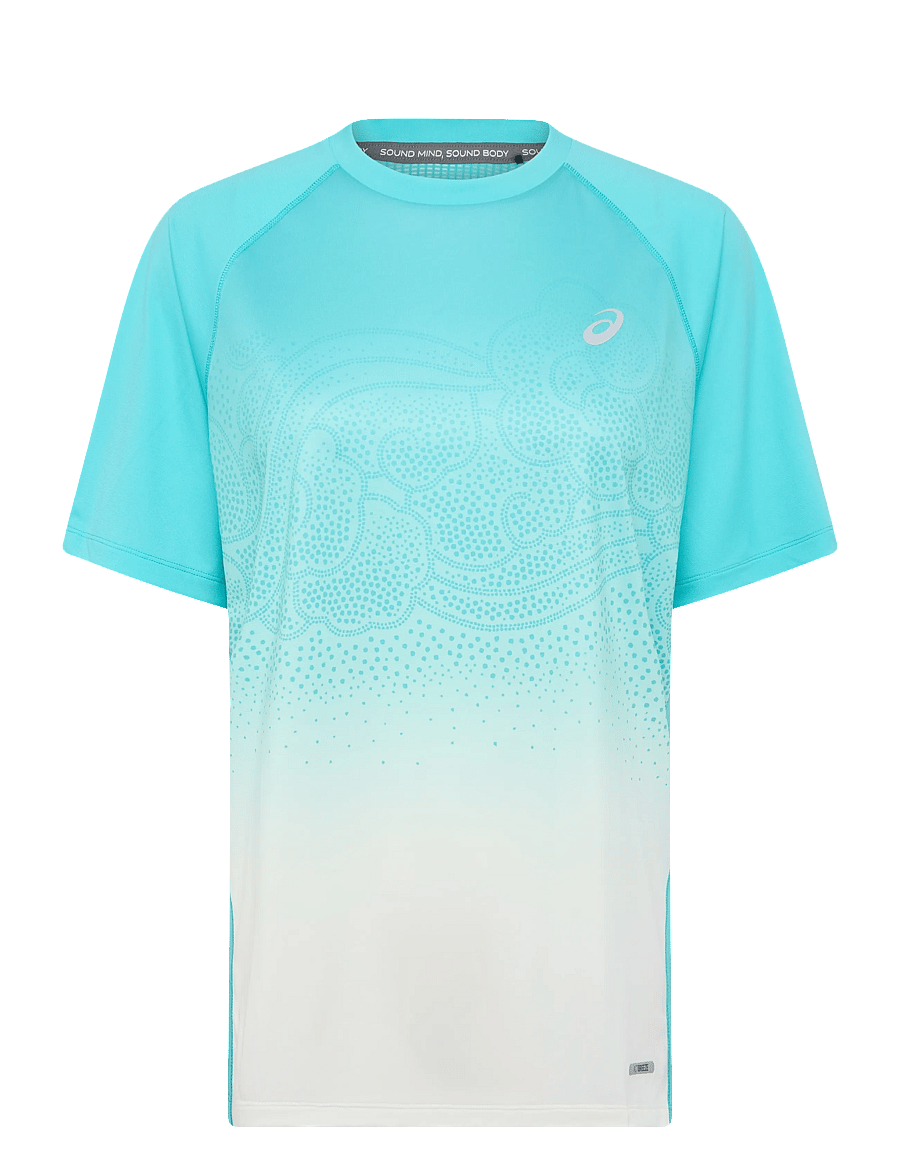Asics - ROAD FADE SS TOP - t-skjorter - energy aqua - 0