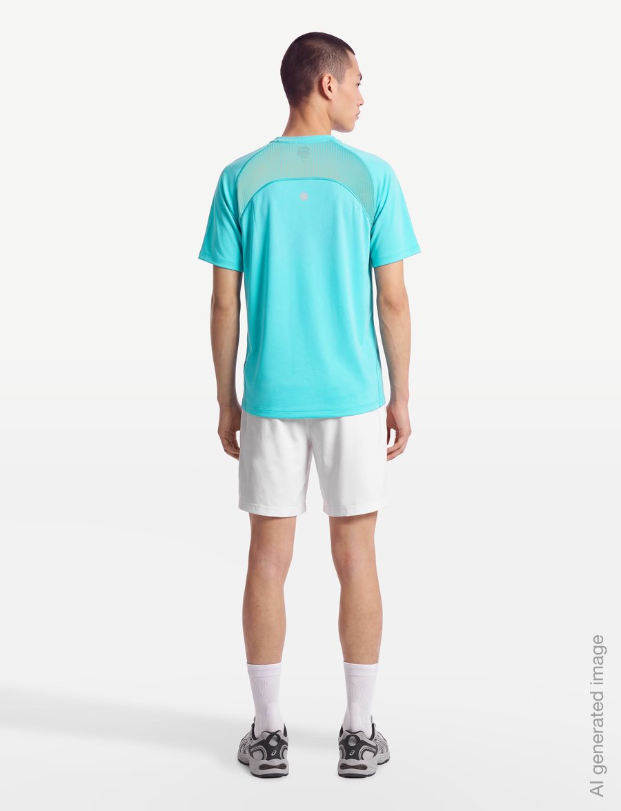 Asics - ROAD FADE SS TOP - t-särgid - energy aqua - 4