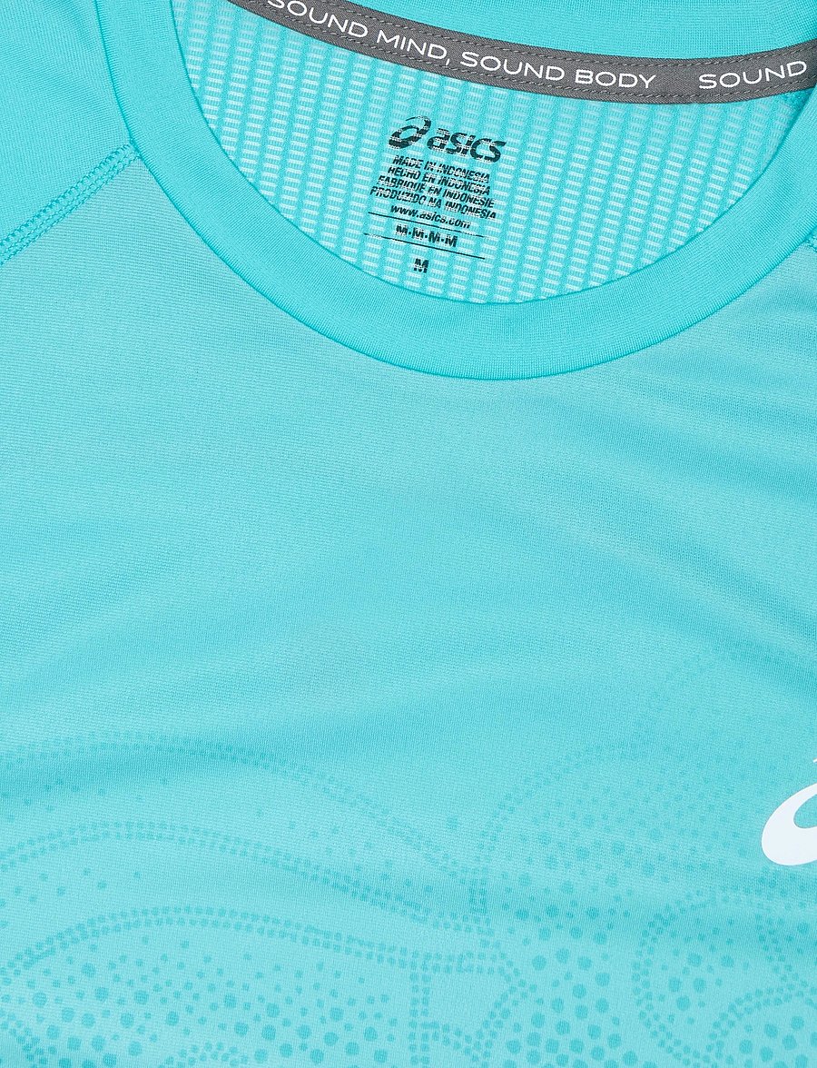 Asics - ROAD FADE SS TOP - t-skjorter - energy aqua - 2