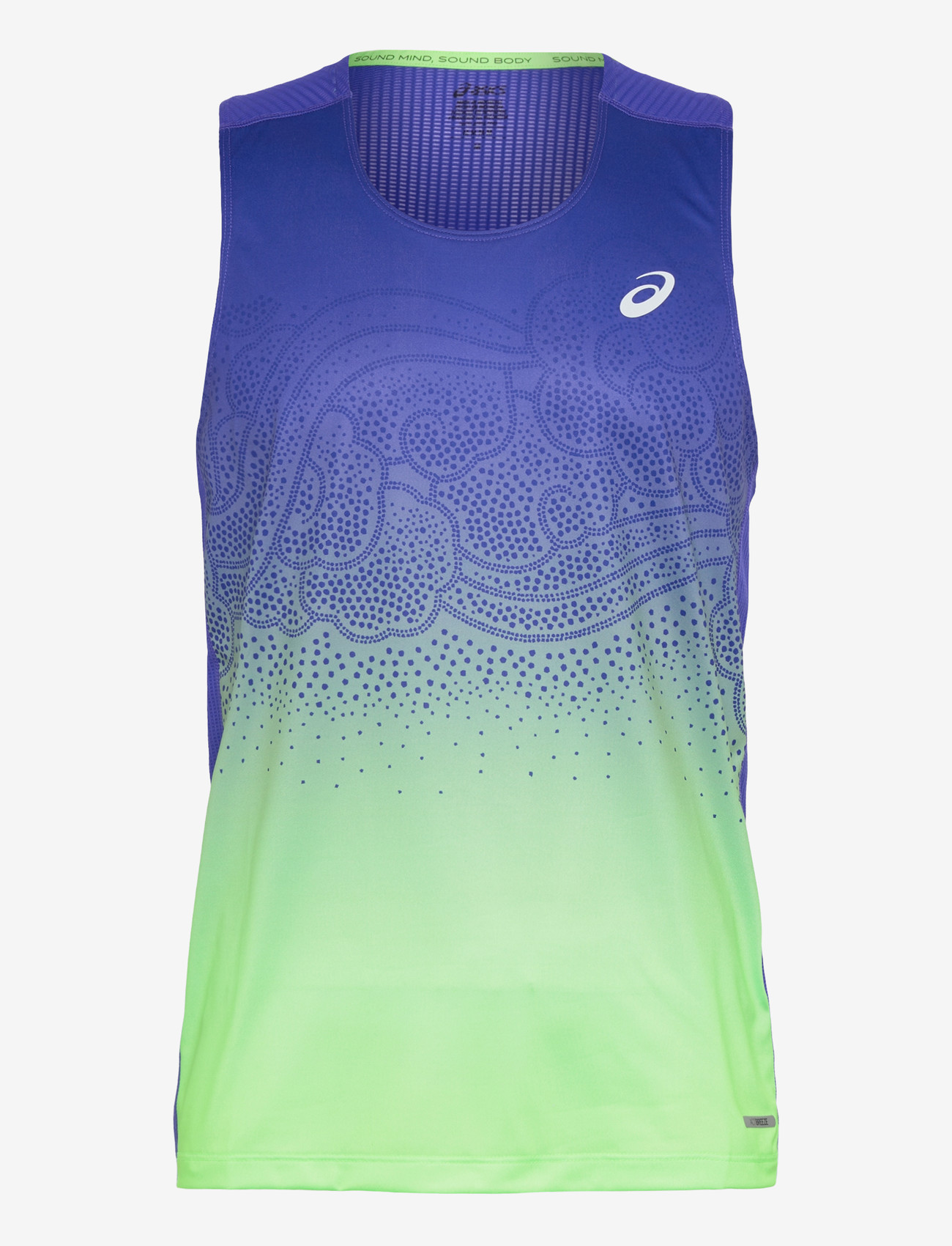 Asics - ROAD FADE SINGLET - tank tops - cobalt burst/illuminate green - 0