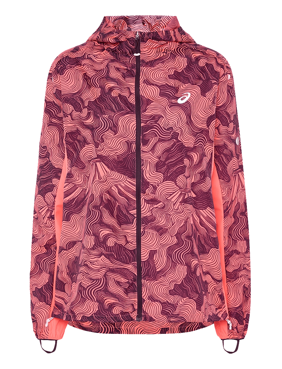 Asics - FUJITRAIL PACKABLE JACKET - sportjacken - blazing coral/dark aubergine - 0