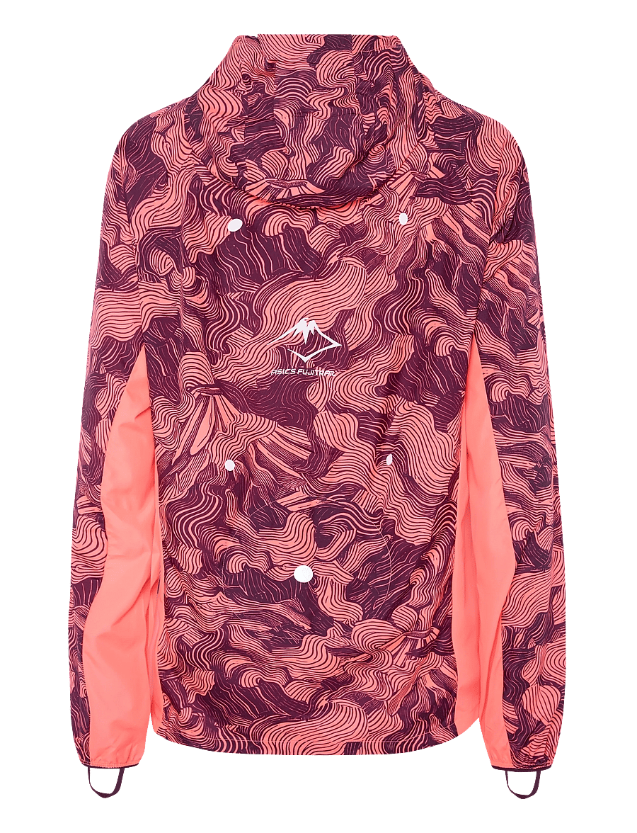 Asics - FUJITRAIL PACKABLE JACKET - sportjacken - blazing coral/dark aubergine - 1