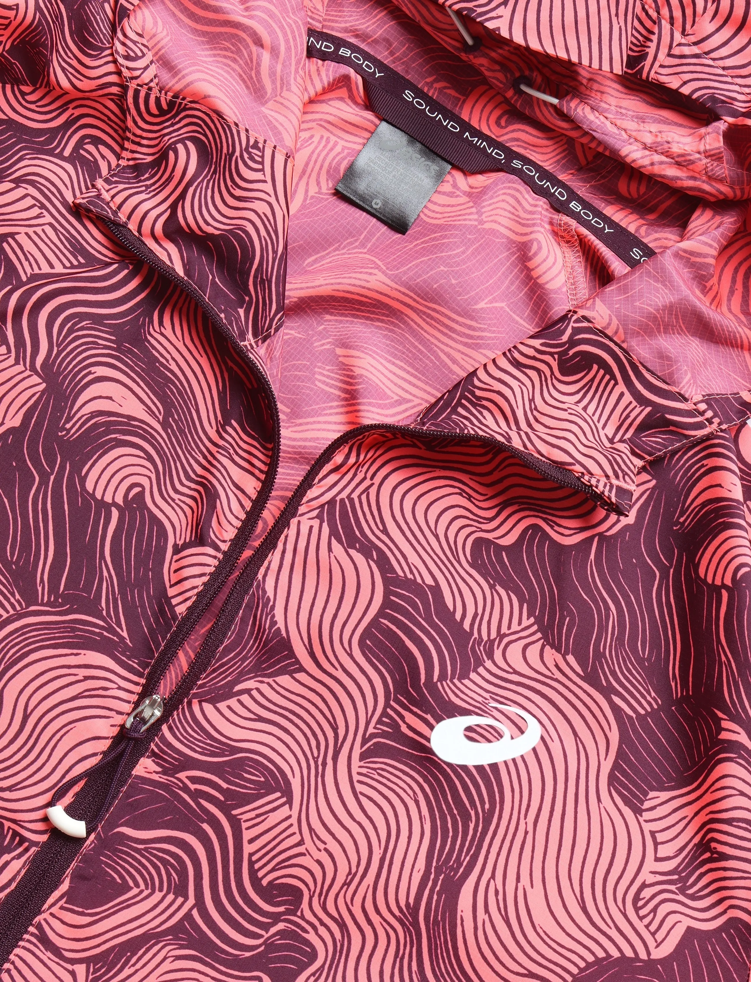 Asics - FUJITRAIL PACKABLE JACKET - sportjacken - blazing coral/dark aubergine - 2