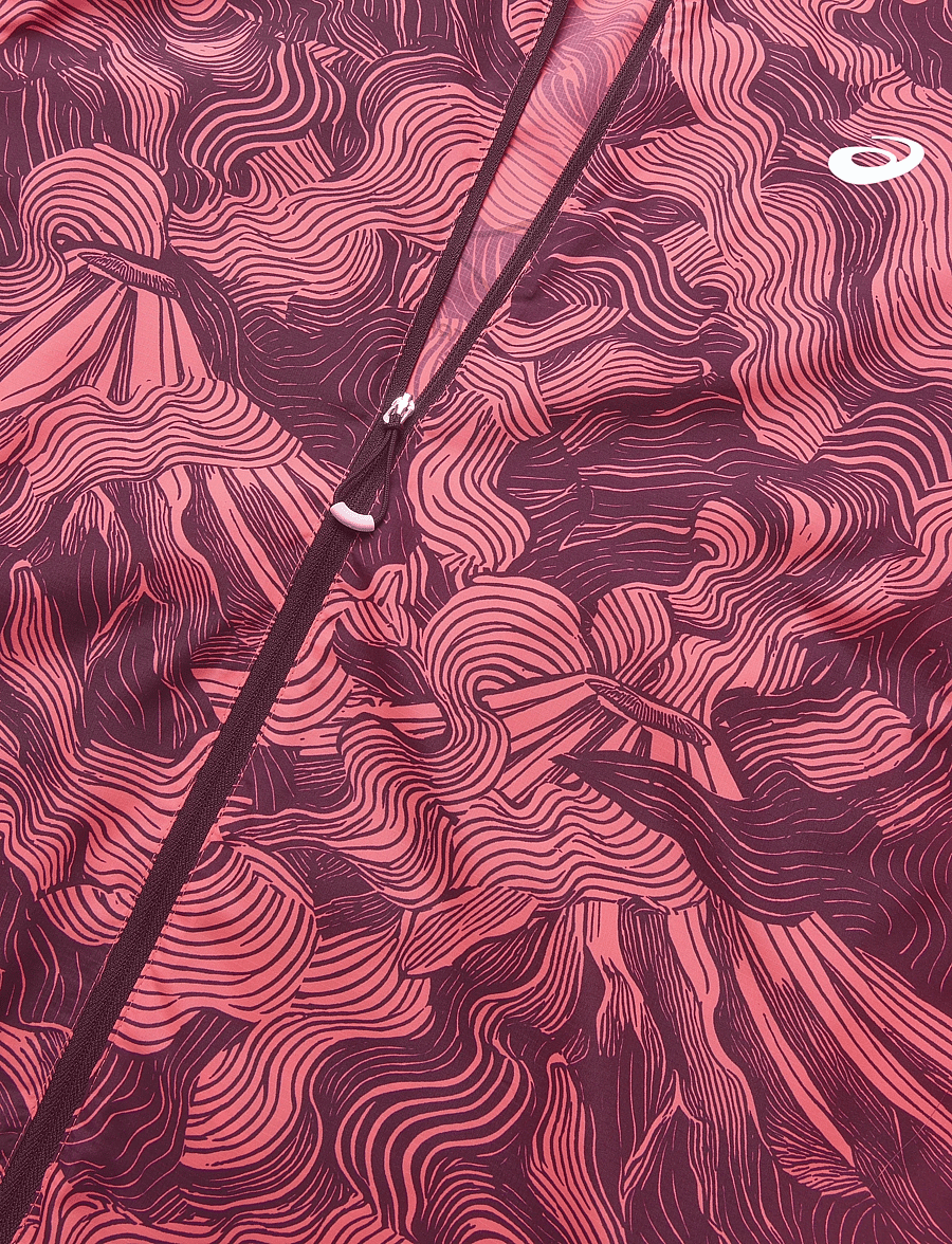 Asics - FUJITRAIL PACKABLE JACKET - sportjacken - blazing coral/dark aubergine - 3
