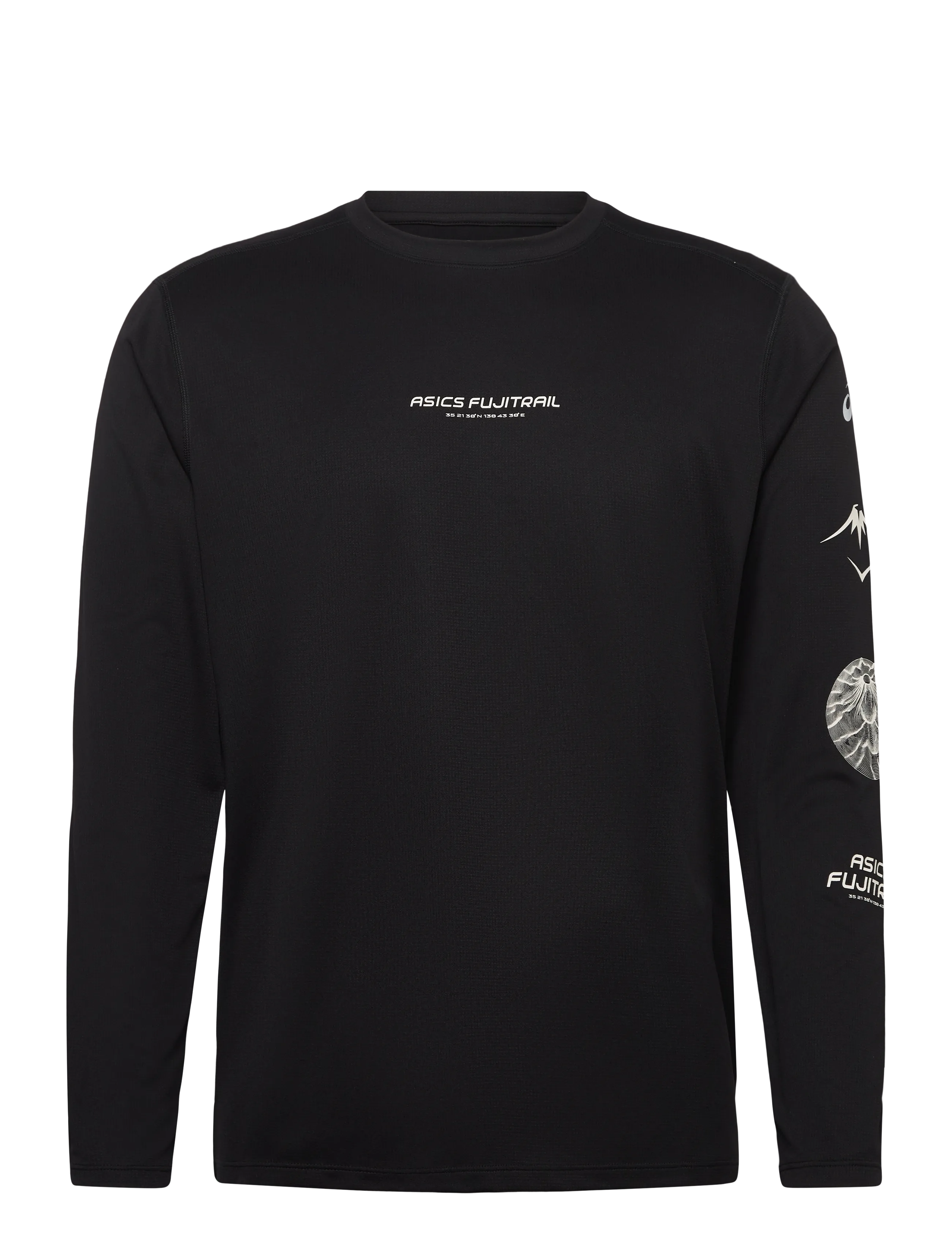 Asics FUJITRAIL LOGO LS TOP - ASICS - PERFORMANCE BLACK/CARRIER GREY/COOL GREY / black