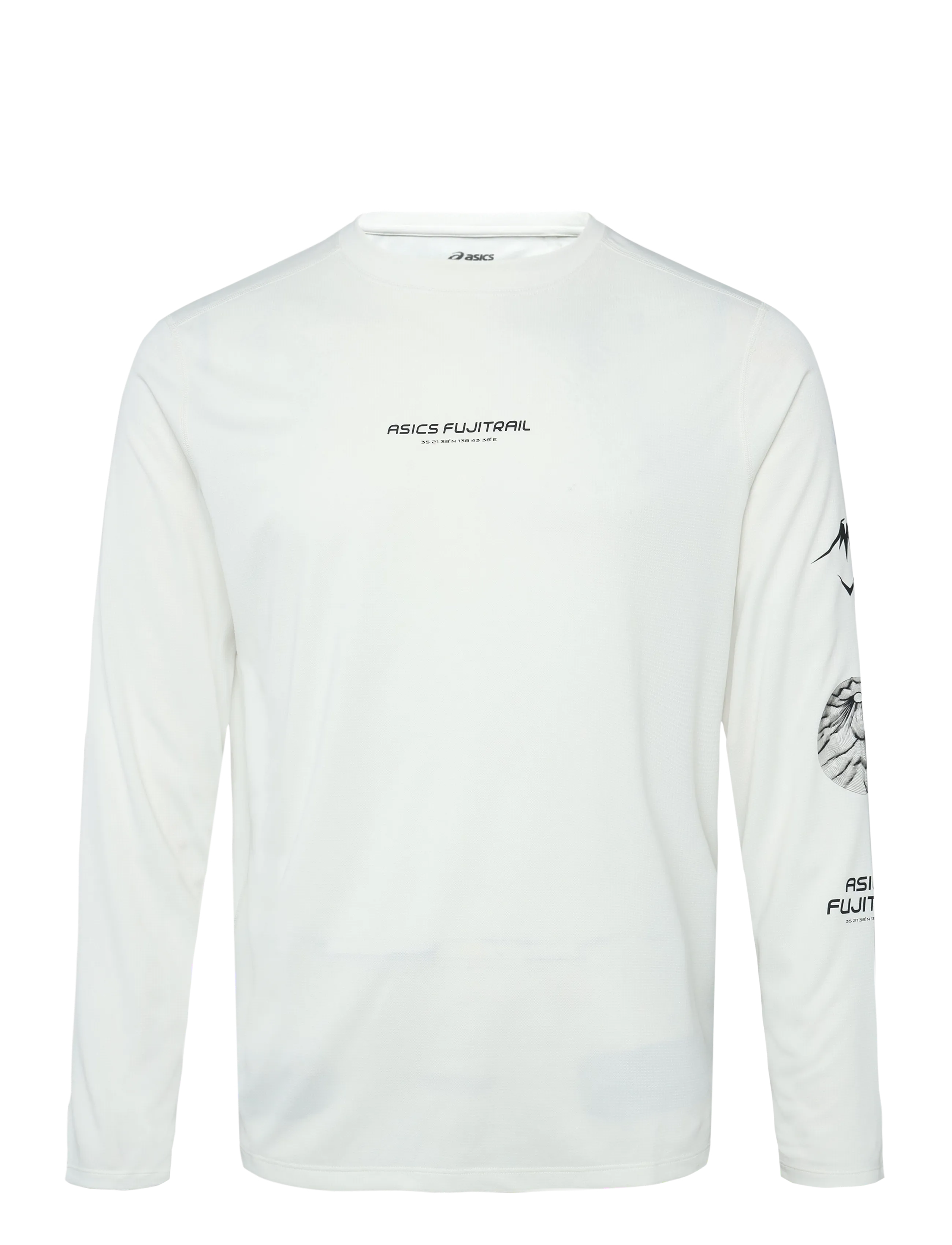 Asics FUJITRAIL LOGO LS TOP - Jogging - CREAM / cream