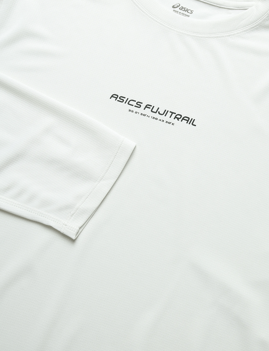 Asics - FUJITRAIL LOGO LS TOP - langarmshirts - cream - 5