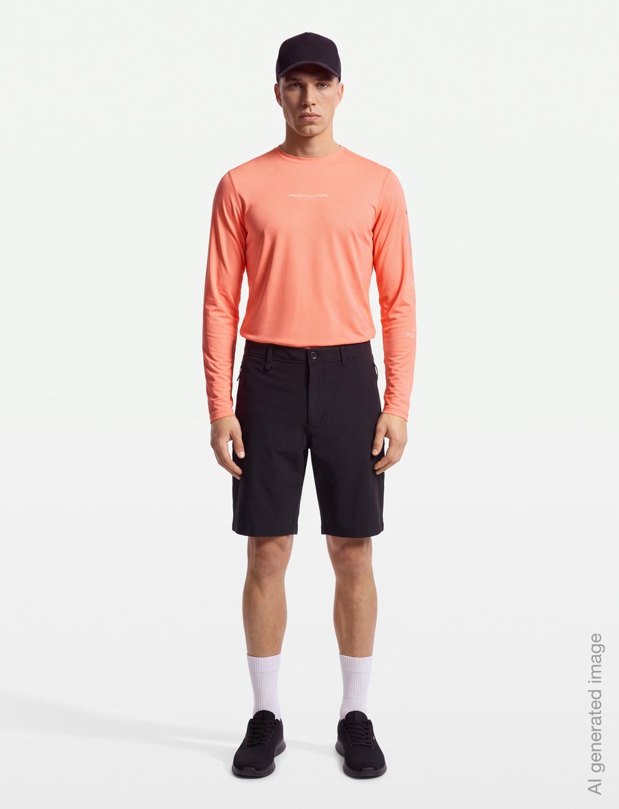 Asics - FUJITRAIL LOGO LS TOP - langarmshirts - sun coral - 0