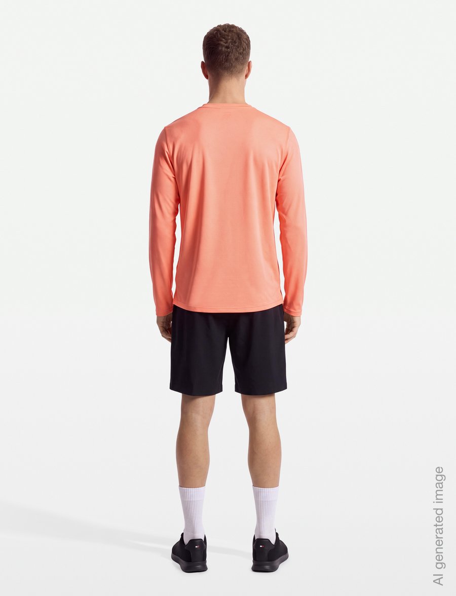 Asics - FUJITRAIL LOGO LS TOP - langarmshirts - sun coral - 4