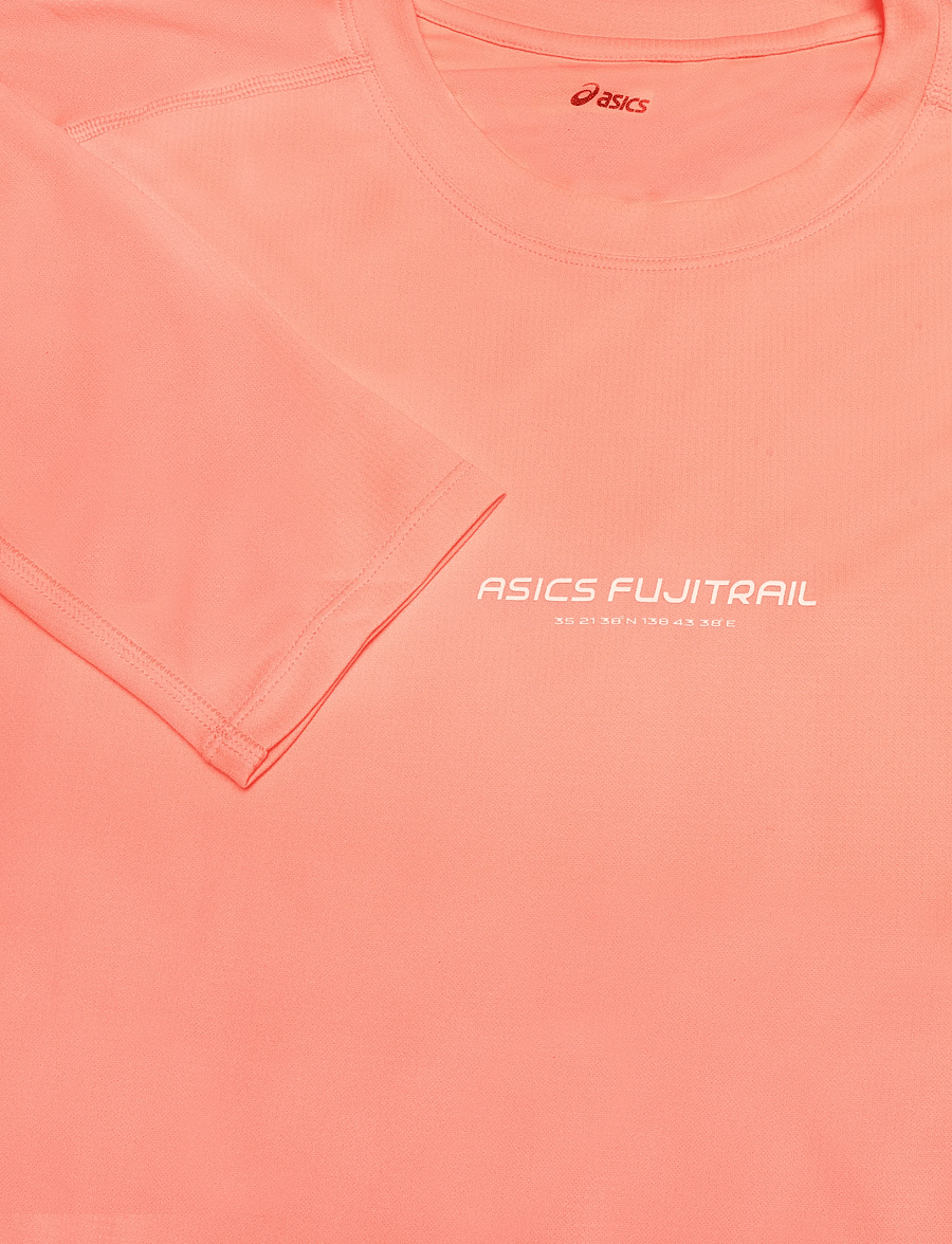 Asics - FUJITRAIL LOGO LS TOP - langarmshirts - sun coral - 2